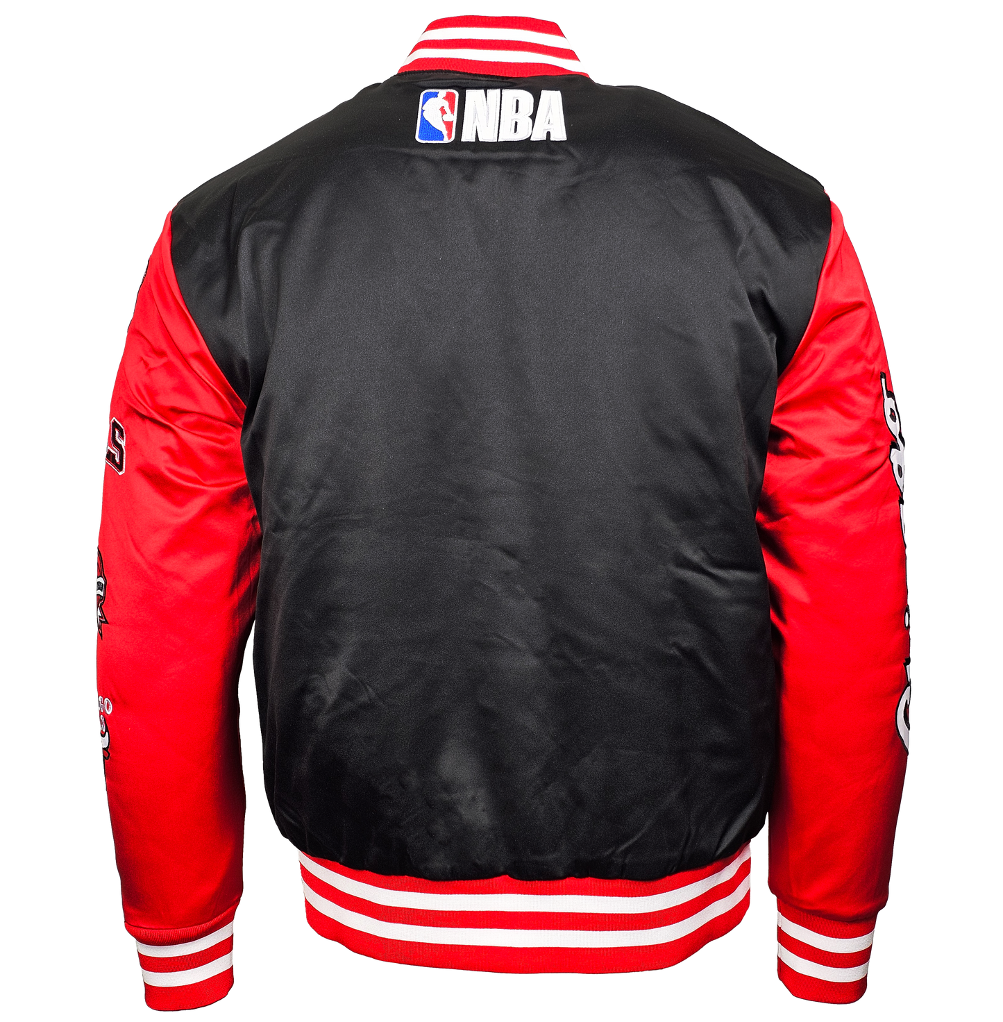 Chicago Bulls Old School Satin Bomber NBA Jacket