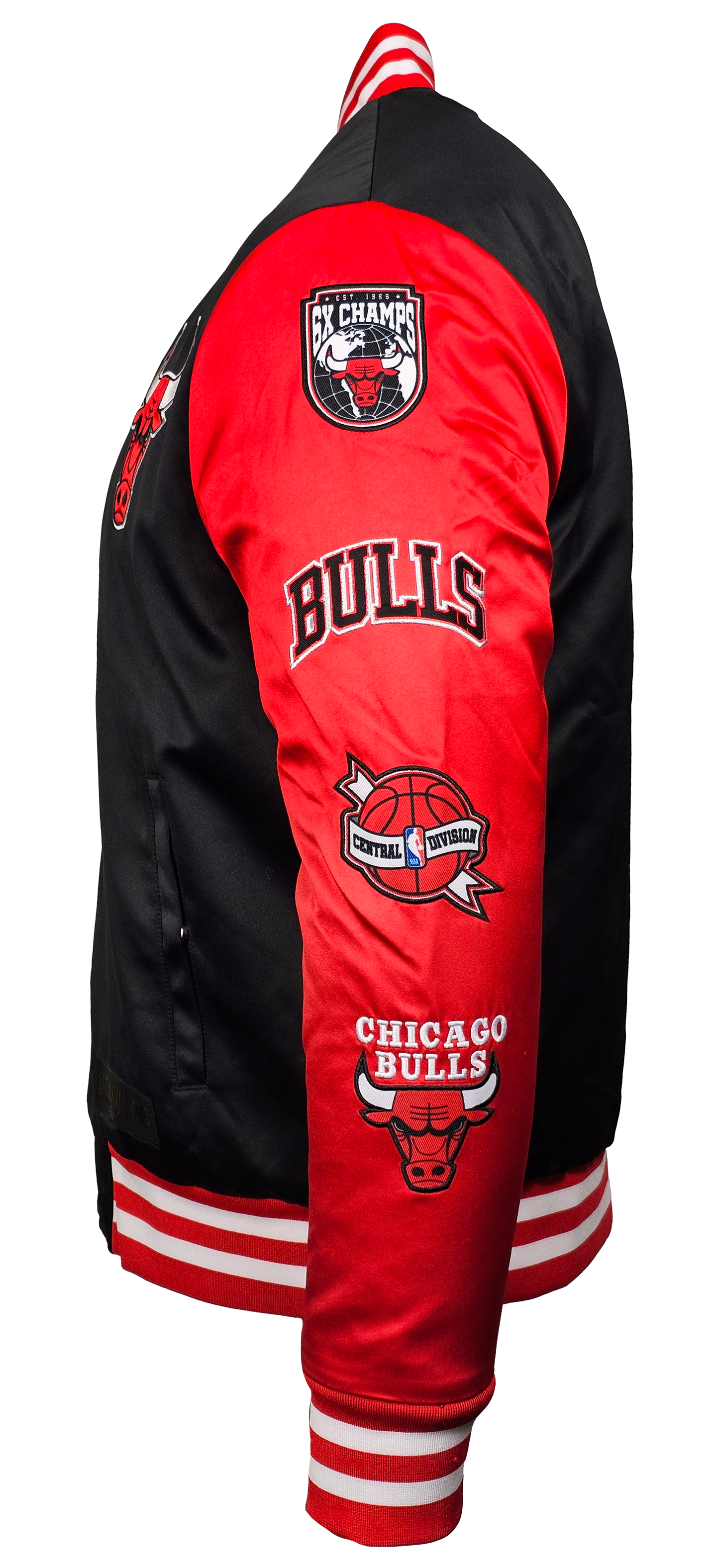 Chicago Bulls Old School Satin Bomber NBA Jacket