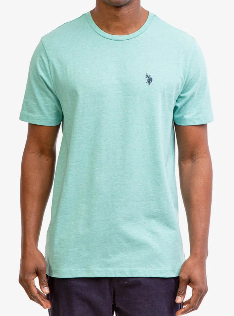 US POLO ASSN. SOLID HEATHER CREW NECK T-SHIRT