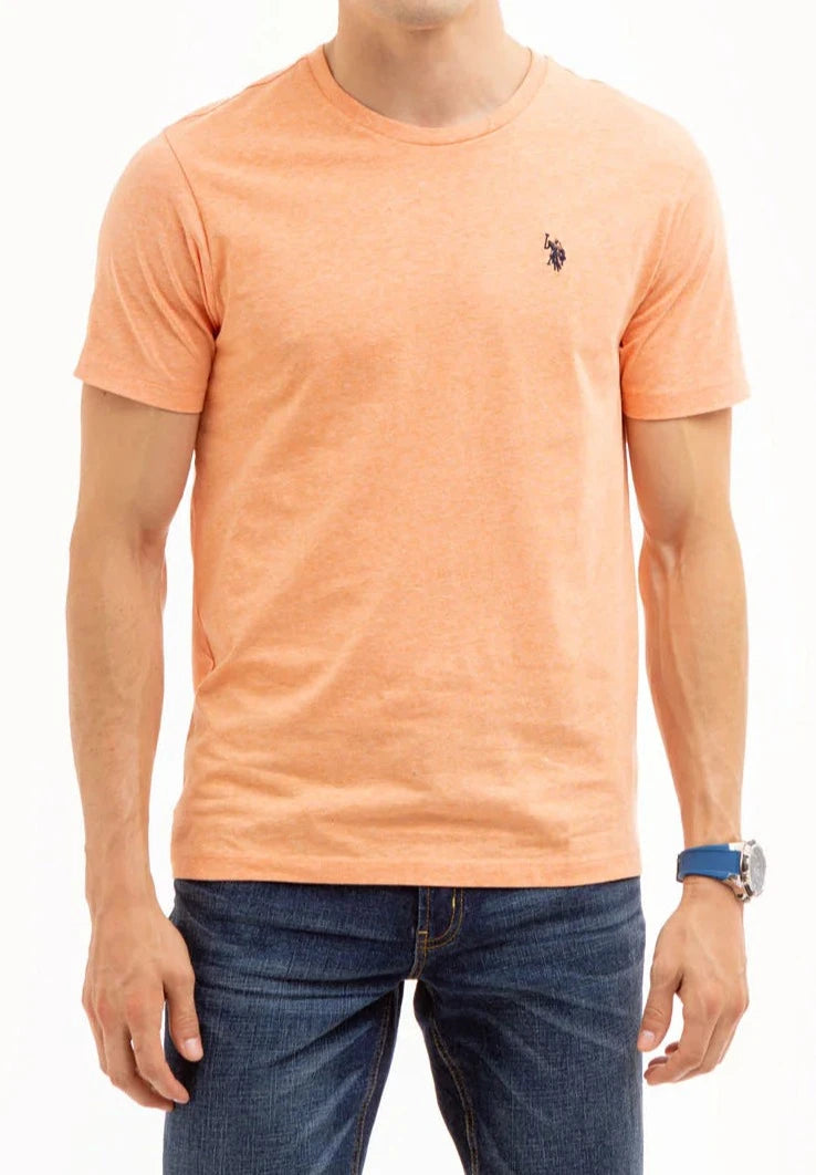 US POLO ASSN. SOLID HEATHER CREW NECK T-SHIRT