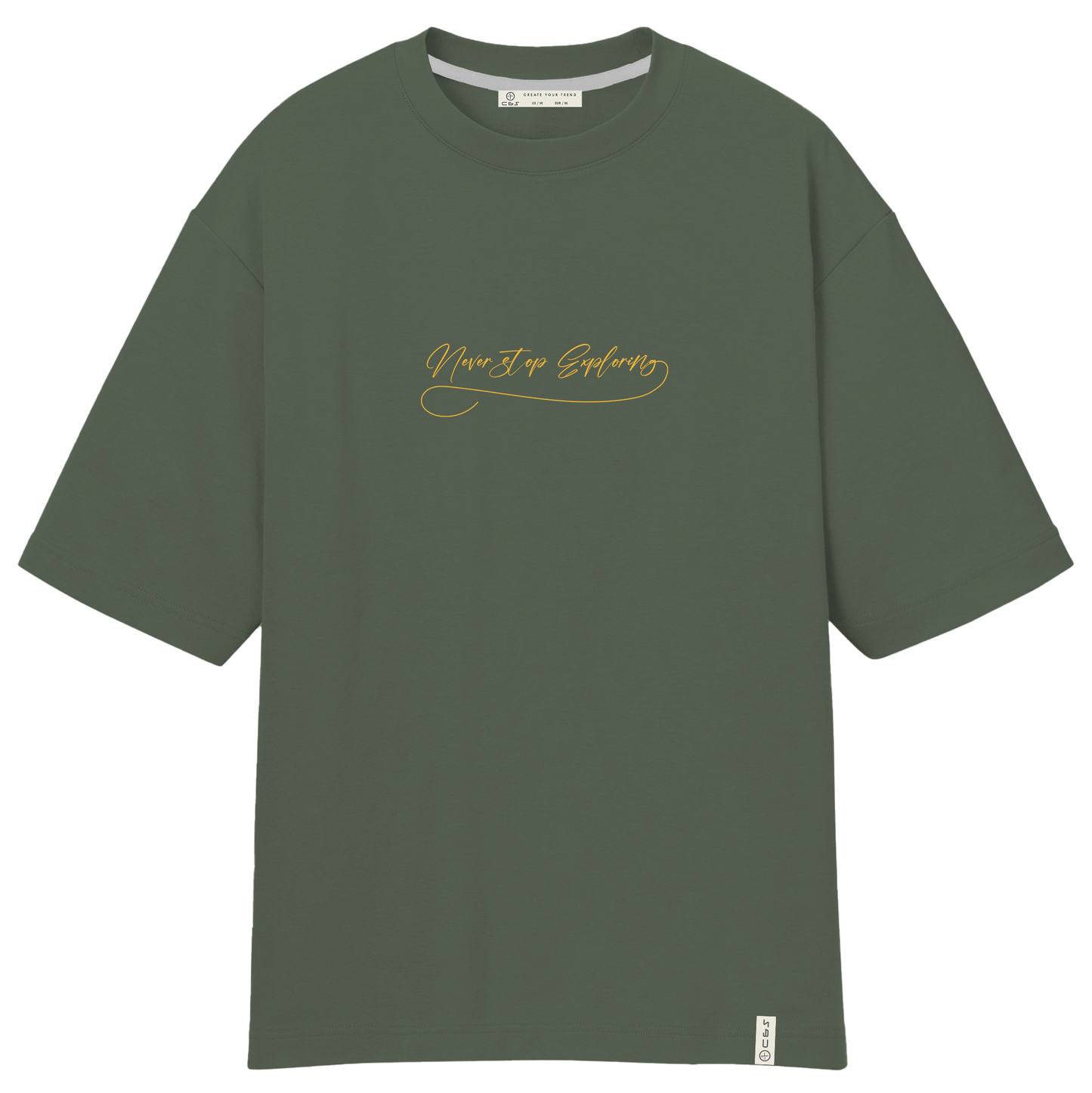 C&S OVERSIZED T-SHIRT NEVER STOP