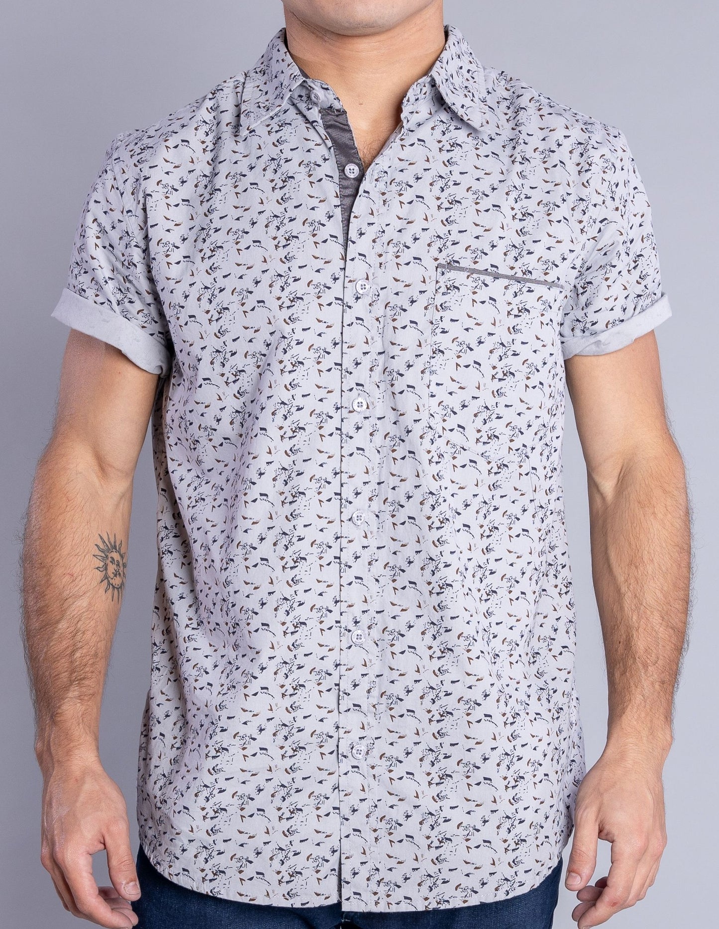 ANKOR PRINTED SHORT SLEEVE SHIRT 393