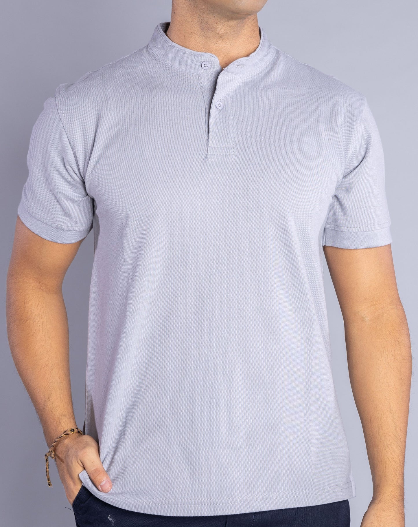 C&S BAND COLLAR POLO