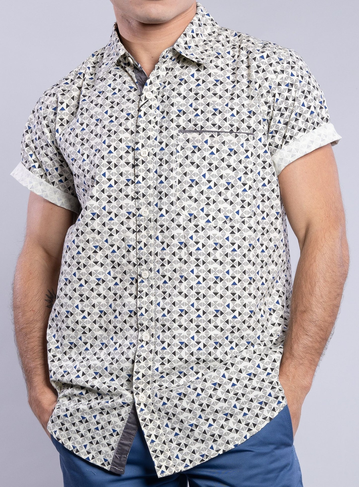 ANKOR PRINTED SHORT SLEEVE SHIRT 394